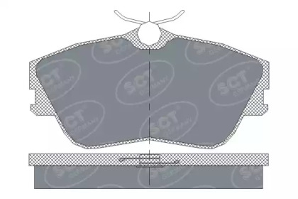 Комплект тормозных колодок SCT Germany SP 250 PR