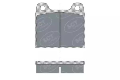 Комплект тормозных колодок SCT Germany SP 251 PR