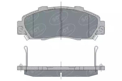 Комплект тормозных колодок SCT Germany SP 253 PR