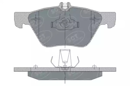 Комплект тормозных колодок SCT Germany SP 254 PR