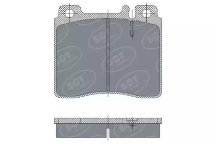 Комплект тормозных колодок SCT Germany SP 256 PR