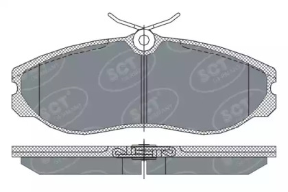 Комплект тормозных колодок SCT Germany SP 257 PR