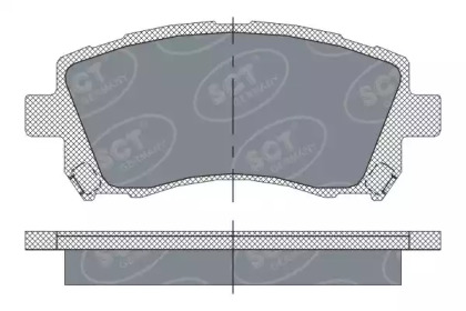 Комплект тормозных колодок SCT Germany SP 258 PR