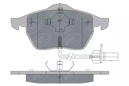 Комплект тормозных колодок SCT Germany SP 259 PR