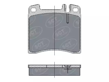 Комплект тормозных колодок SCT Germany SP 260 PR