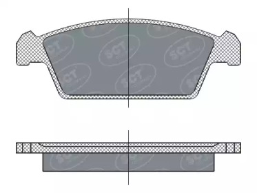 Комплект тормозных колодок SCT Germany SP 264 PR