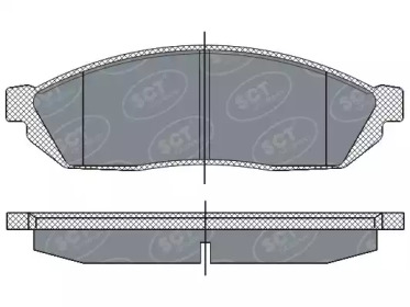 Комплект тормозных колодок SCT Germany SP 265 PR