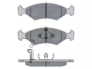 Комплект тормозных колодок SCT Germany SP 266 PR