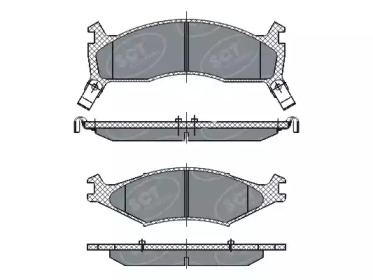 Комплект тормозных колодок SCT Germany SP 267 PR