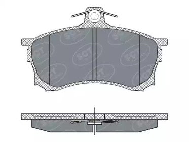 Комплект тормозных колодок SCT Germany SP 268 PR