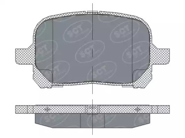 Комплект тормозных колодок SCT Germany SP 274 PR