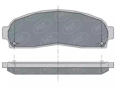 Комплект тормозных колодок SCT Germany SP 277 PR