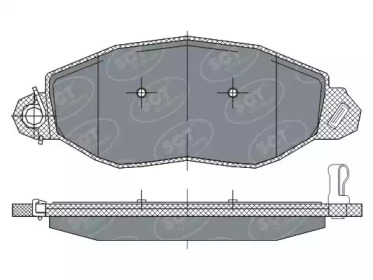 Комплект тормозных колодок SCT Germany SP 281 PR