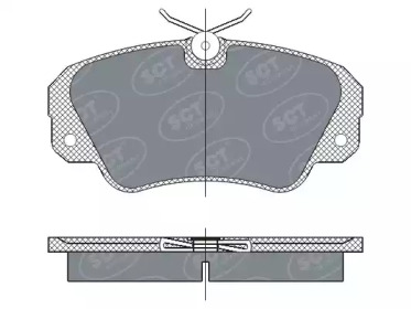 Комплект тормозных колодок SCT Germany SP 287 PR