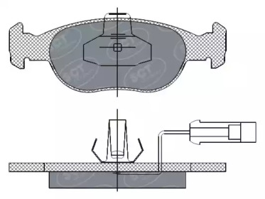 Комплект тормозных колодок SCT Germany SP 291 PR