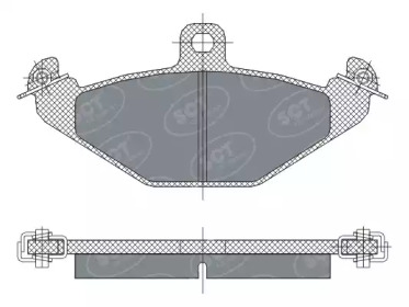 Комплект тормозных колодок SCT Germany SP 298 PR