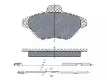 Комплект тормозных колодок SCT Germany SP 299 PR