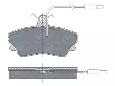 Комплект тормозных колодок SCT Germany SP 300 PR