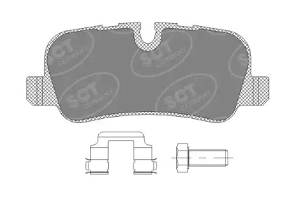 Комплект тормозных колодок SCT Germany SP 330 PR