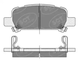 Комплект тормозных колодок SCT Germany SP 341 PR