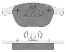 Комплект тормозных колодок SCT Germany SP 358 PR