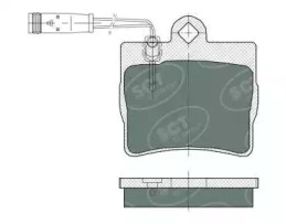 Комплект тормозных колодок SCT Germany SP 389 PR