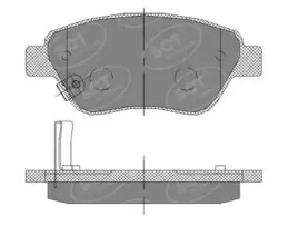 Комплект тормозных колодок SCT Germany SP 406 PR