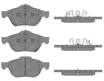 Комплект тормозных колодок SCT Germany SP 446 PR