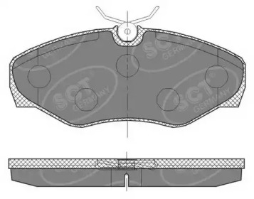 Комплект тормозных колодок SCT Germany SP 451 PR