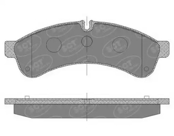 Комплект тормозных колодок SCT Germany SP 463 PR
