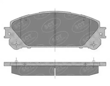 Комплект тормозных колодок SCT Germany SP 473 PR