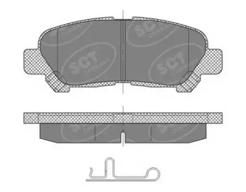 Комплект тормозных колодок SCT Germany SP 481 PR