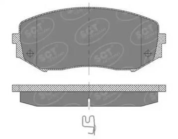 Комплект тормозных колодок SCT Germany SP 482 PR