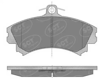 Комплект тормозных колодок SCT Germany SP 602 PR