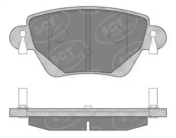 Комплект тормозных колодок SCT Germany SP 605 PR