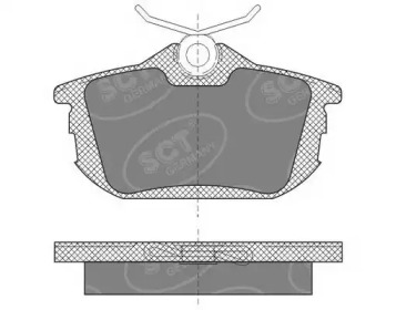 Комплект тормозных колодок SCT Germany SP 608 PR
