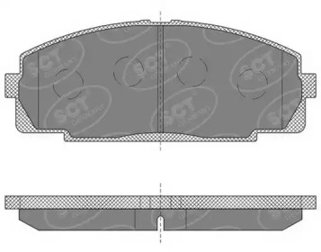 Комплект тормозных колодок SCT Germany SP 618 PR