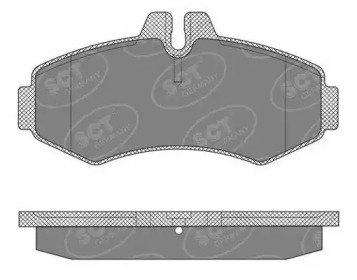 Комплект тормозных колодок SCT Germany SP 624 PR
