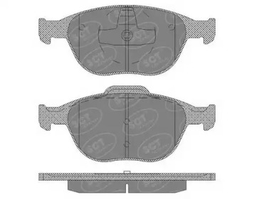 Комплект тормозных колодок SCT Germany SP 625 PR