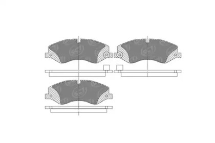 Комплект тормозных колодок, дисковый тормоз SCT Germany SP 746 PR