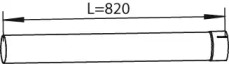 Труба выхлопного газа DINEX 21112