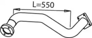 Труба выхлопного газа DINEX 21163