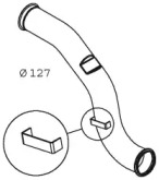 Труба выхлопного газа DINEX 21279