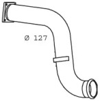 Труба выхлопного газа DINEX 21283