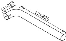 Труба выхлопного газа DINEX 21606