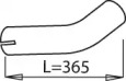 Труба выхлопного газа DINEX 21607
