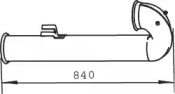 Труба выхлопного газа DINEX 21753