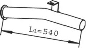 Труба выхлопного газа DINEX 22136
