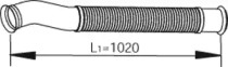 Труба выхлопного газа DINEX 22188