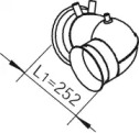 Труба выхлопного газа DINEX 22191